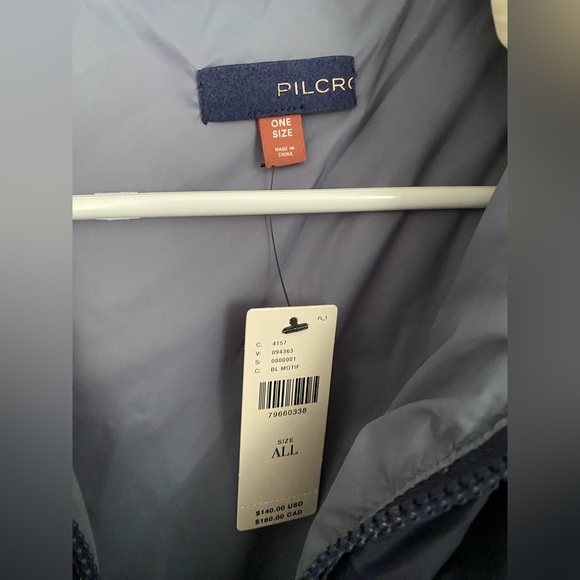 NWT Anthropologie plaid puffer poncho. One size. - Picture 6 of 7